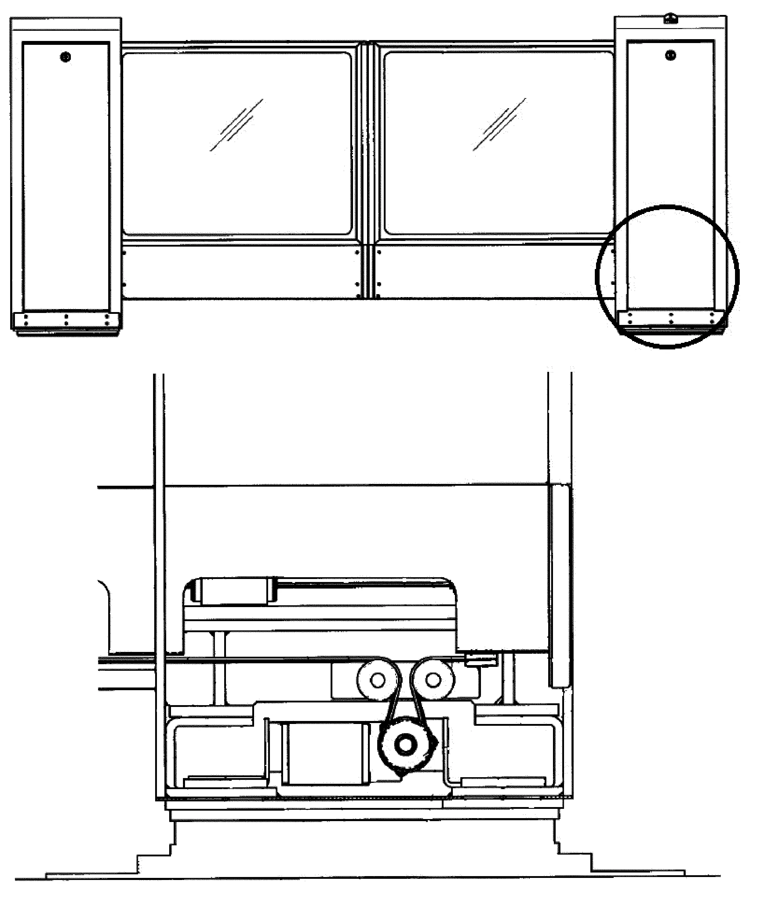 THIN TYPE PLATFORM DOOR SYSTEM