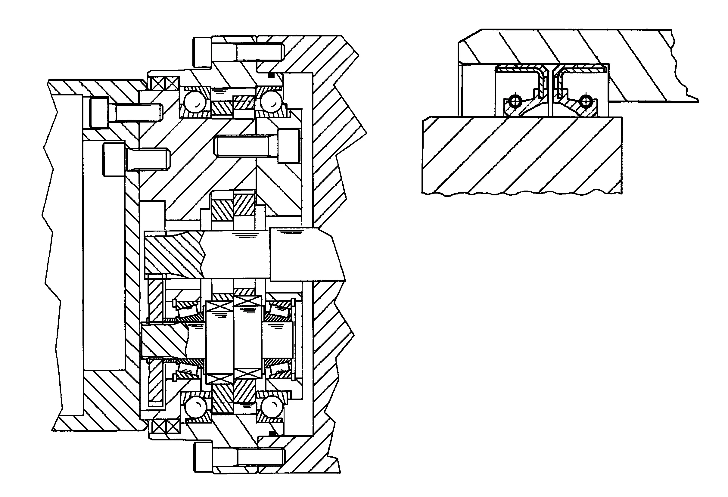 WATERPROOF-SEAL STRUCTURE FOR REDUCTION GEAR