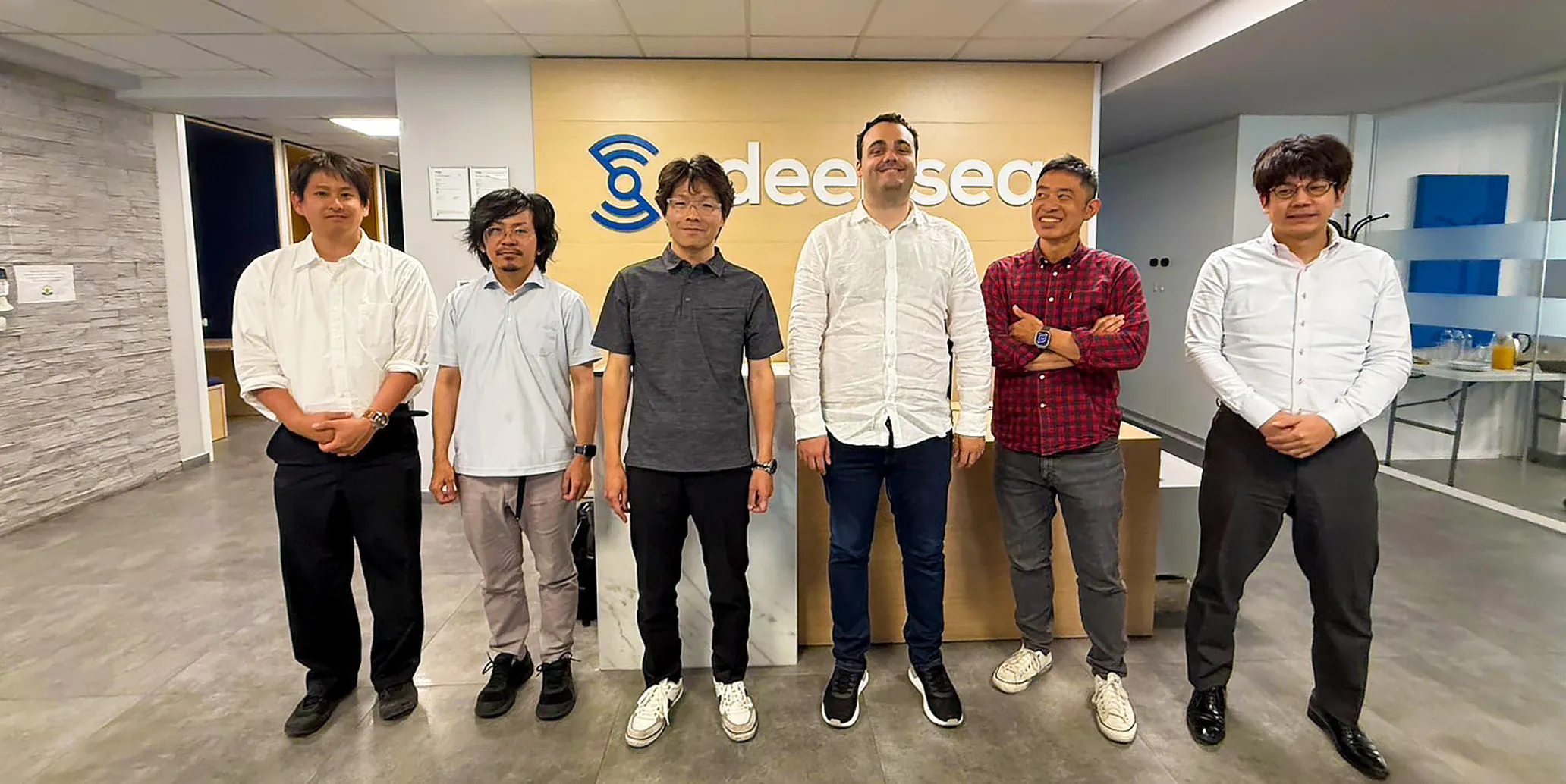 Group photo with the DeepSea team